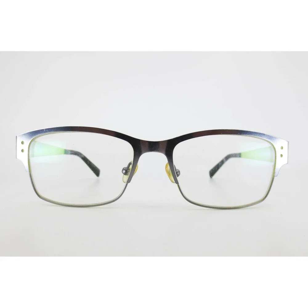 Converse All Star AD60 Eyeglasses Gunmetal Lime Green Rectangular 50-16-140